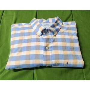 IZOD Saltwater Long Sleeve Button-Down Men's Plaid Shirt Size XXL